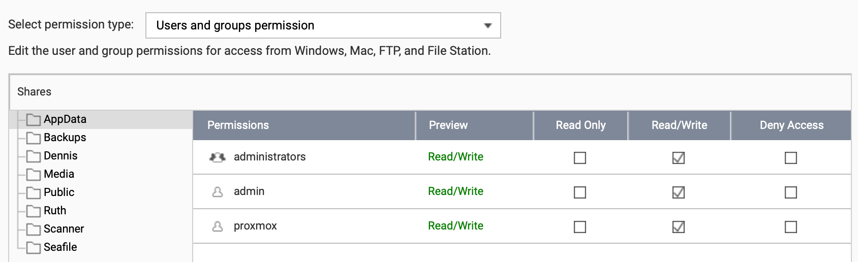 QNAS AppData Share Permissions.png