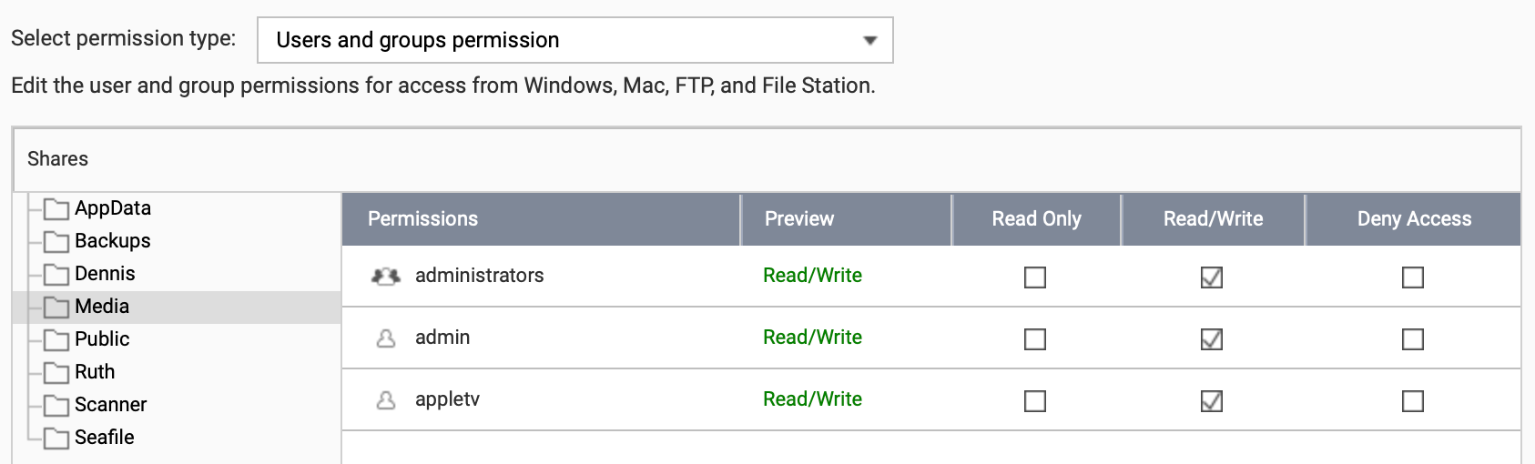 QNAS Media Share Permissions.png