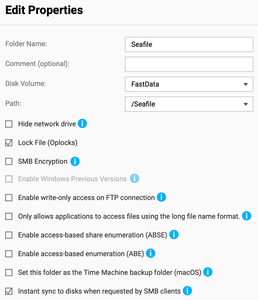 QNAS Seafile Share Configuration.png